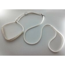 Predvádzacie vodítko 6 mm s rozšírením biele